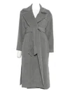 Marella Cadmio Belted Single-breasted Coat In Gray