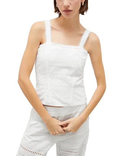 Marella Voile Corset Top In White