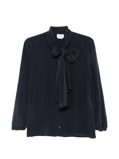 Marella Camicia In Pura Seta Con Fiocco Al Collo