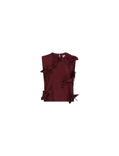 Marella Canore Waistcoat Bordeaux In Burgundy