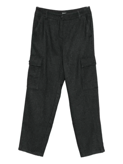 Marella Canzone Cargo-pocket Trousers In Black