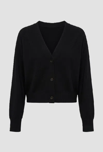 Marella Cardigan With Black V Woman Neckline