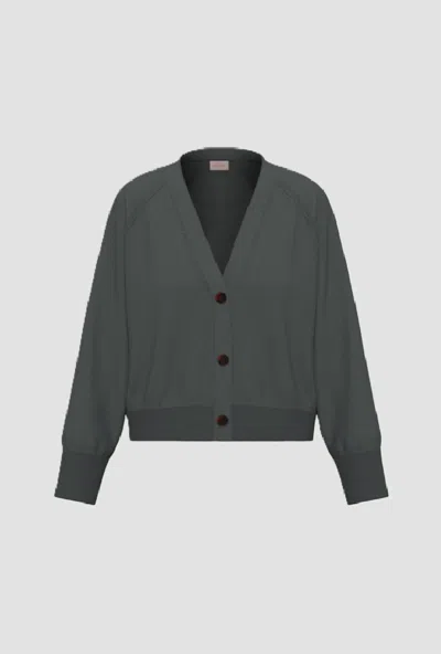 Marella Cardigan With V-neck Green Woman Undergrowth