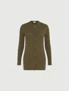 Marella Cardigan Woman Kaki In Green