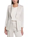 Marella Lapel Suit Jacket In White