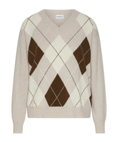 MARELLA CASHMERE-BLEND INLAY SWEATER