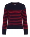 Marella Red And Blue Woman Knit In Blue