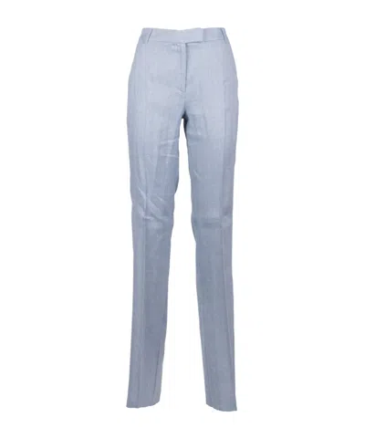 Marella Casual Pants With Belt Loops In Blue