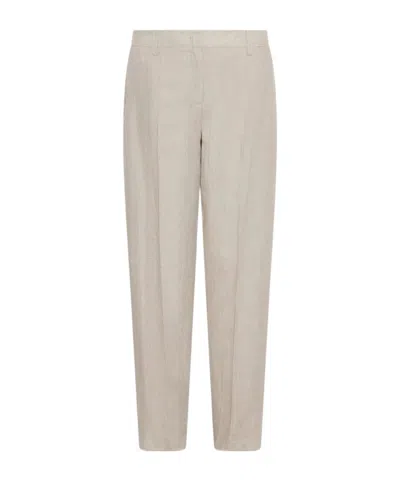 Marella Casual Pants With Belt Loops In Brown