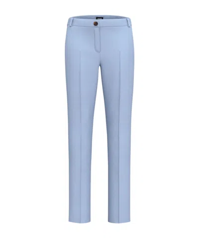 Marella Casual Trousers With Belt Loops In Blue