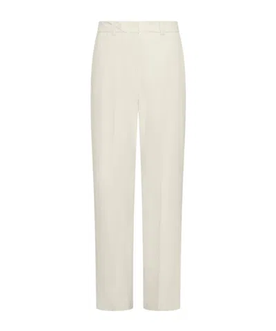 Marella Casual Trousers With Belt Loops In White