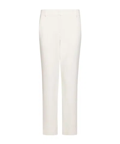 Marella Casual Trousers With Belt Loops In White