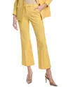 Marella Tab Waist Canvas Trousers In Gold