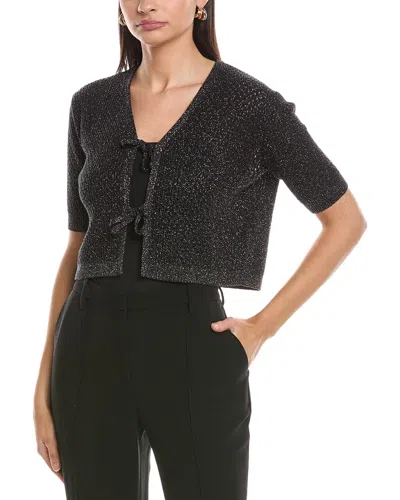 Marella Ciack Linen-blend Cardigan In Black