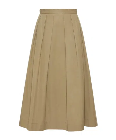 Marella Circle Skirt In Brown