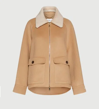 Marella Double-faced Wool-blend Heavy Jacket In Neutral