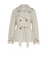Marella Short Trench Coat In Neutral