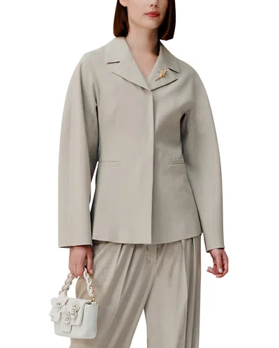 Marella Single-breasted Blazer In Beige