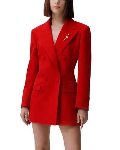 Marella Codesign Waisted Blazer In Red