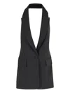 Marella Collar Sleeveless Jacket In Black
