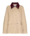 Marella Collared Button-front Casual Jacket In Yellow