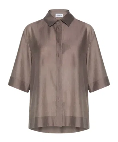 Marella Collared Shirt In Brown