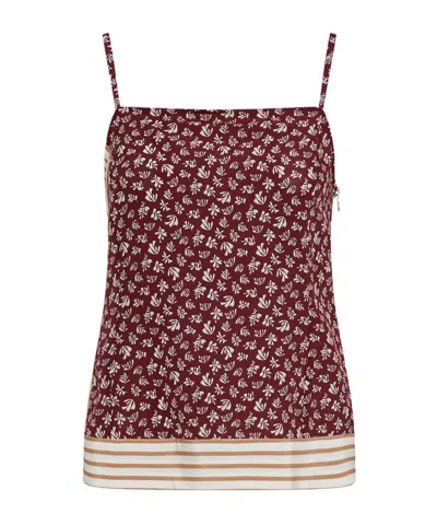 Marella Contrasting-detail Silk Top