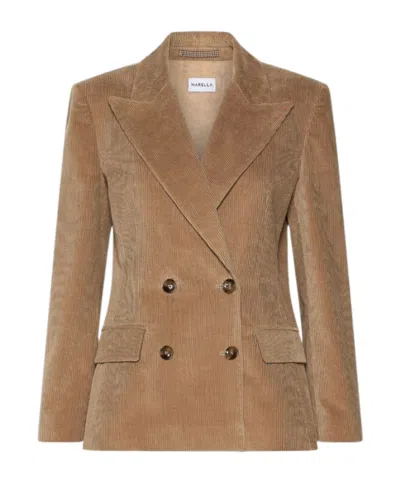 Marella Corduroy Jacket In Brown