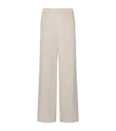 Marella Corduroy Wide-leg Trousers In Neutral