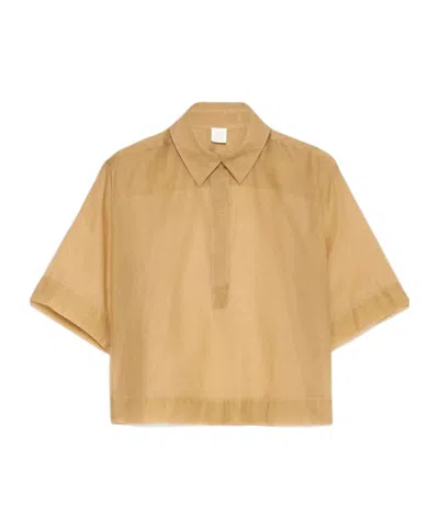 Marella Cotton And Silk Muslin Boxy Shirt