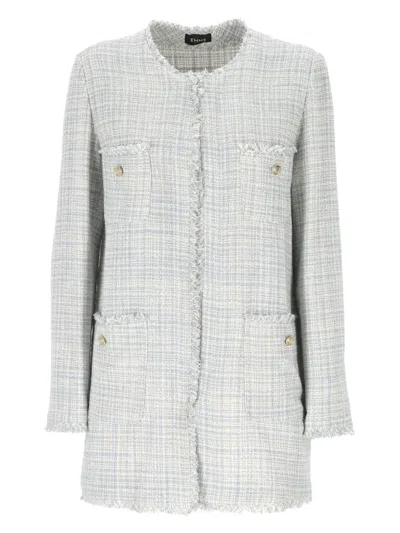 Marella Cotton-blend Coat In Gray