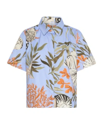 Marella Formosa Printed Blouse In Blue