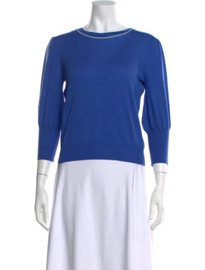 Pre-owned Marella Crew Neck Sweater In Blue