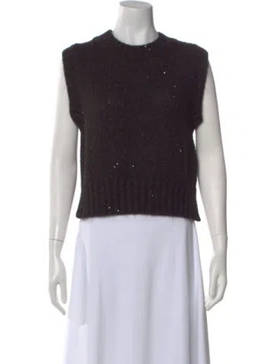 Pre-owned Marella Crew Neck Sweater In Brown