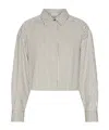 Marella Cropped Blouse - Sage In Green