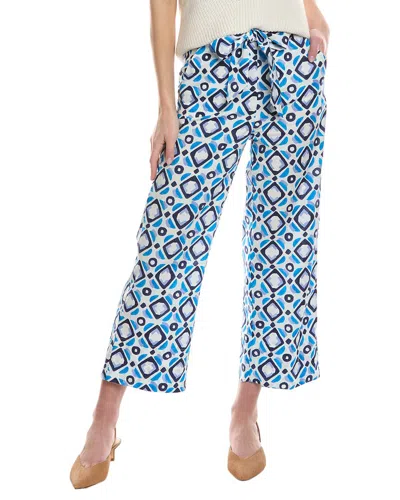 Marella Demien Belted Straight Leg Pants In Navy