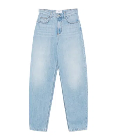 Marella Denim Trousers With Belt Loops In Blue