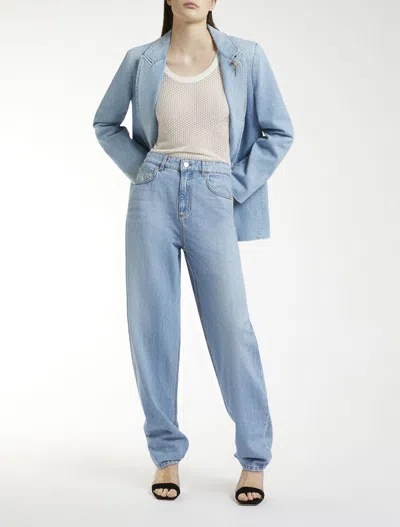 Marella Denim With Barrel Cut In Blue Jeans