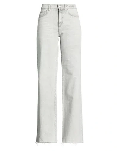 Marella Denim Woman Jeans Grey Size 6 Cotton In Gray