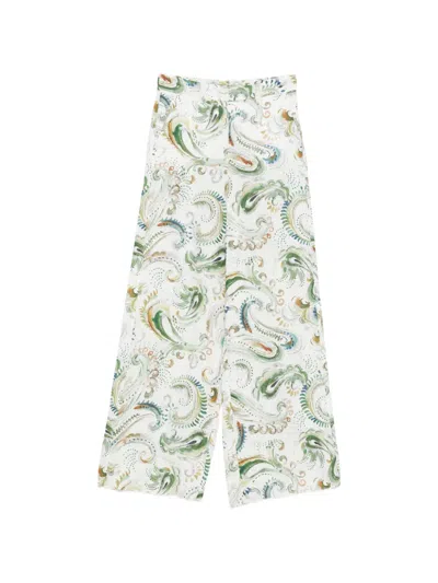 Marella Domino Belt-loop Pocket Trousers In Multi