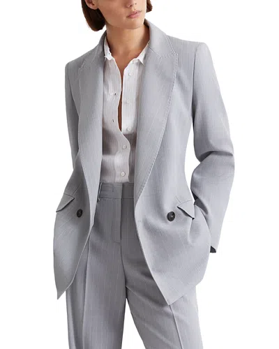 Marella Double Breasted Blazer In Gray