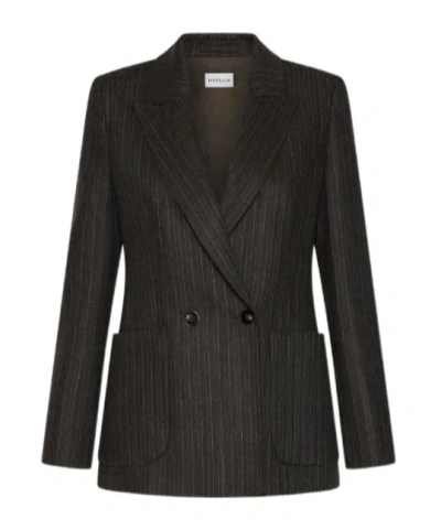 MARELLA DOUBLE-BREASTED PURE WOOL BLAZER