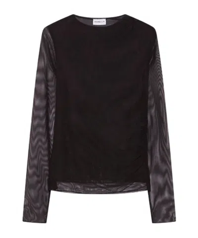 Marella Double-faced Tulle T-shirt - Black