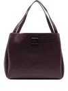 Marella Double-handle Logo-plaque Tote Bag In Red