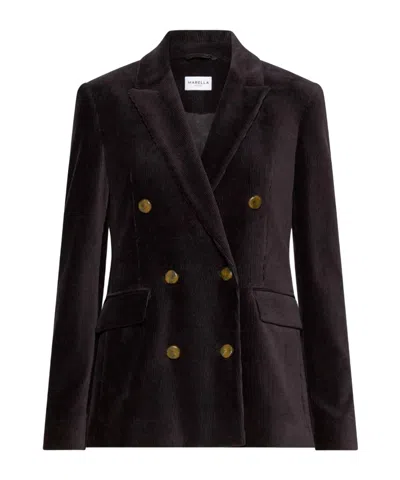 Marella Double-breasted Blazer In Brown