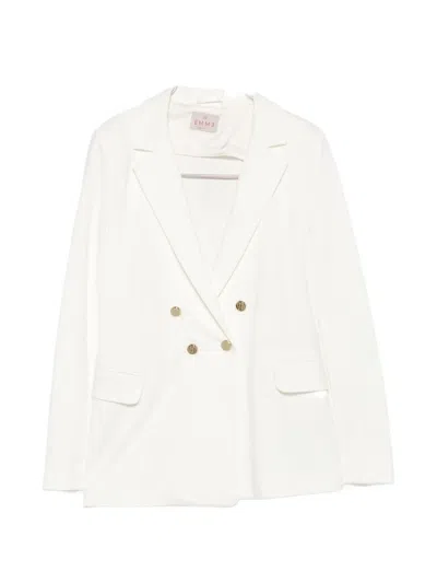 Marella Double-breasted Blazer In White