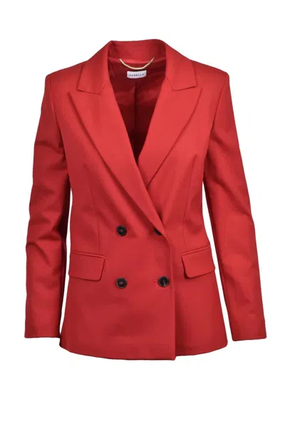 Marella Double-breasted Jacket - Red