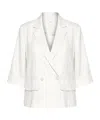 Marella Double-breasted Jacket In White