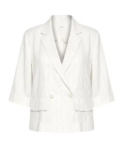 Marella Double-breasted Jacket In White
