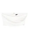 Marella Draped Neckline Bandeau Top In White